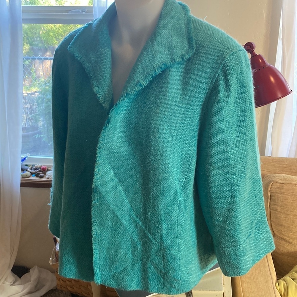 Lafayette 148 New York Turquoise Blazer